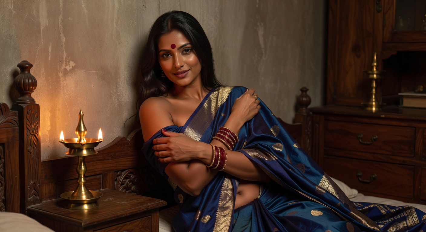 Pooja Saree Undressing photo 9 — SexSagar