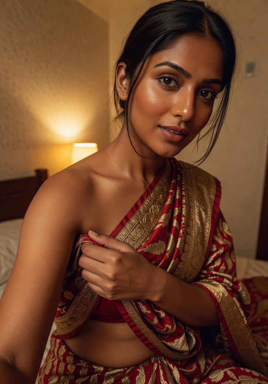 Sunita in Saree — Desi Undressing Set — Free Desi XXX Gallery