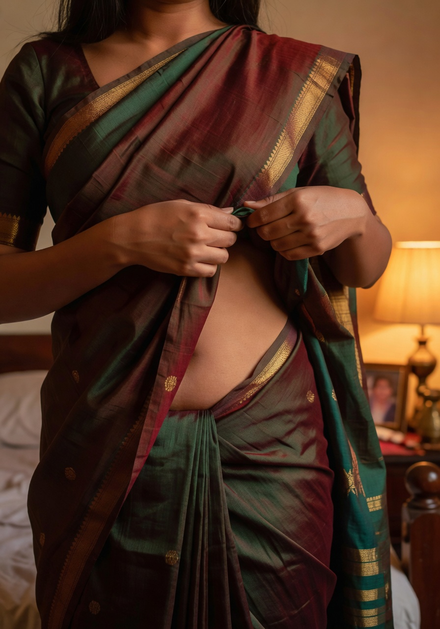 Sunita in Saree — Desi Undressing Set — Free Desi XXX Gallery - photo 10
