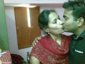 Desi Wife Kissing