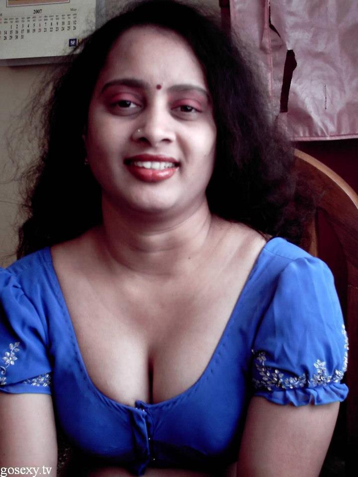 Naked big boobs in bra blouse photo