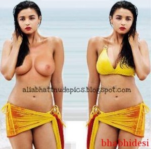 Sweet Alia Bhatt Nude Showing her Boobs Real Sex Photo