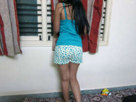 Indian hostel girl teasing