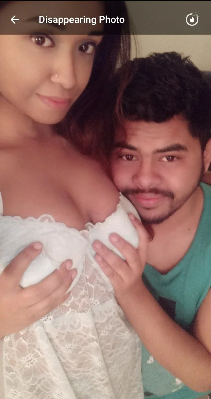 amazing Indian girl boob press